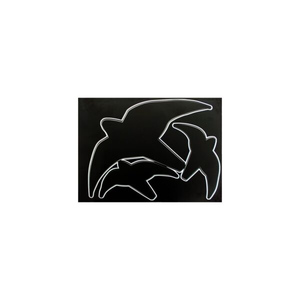 Greifvogel Silhouette schwarz – Bild 2