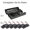 Schlagfallen-Set-Ratten